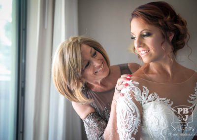 Bride and mother