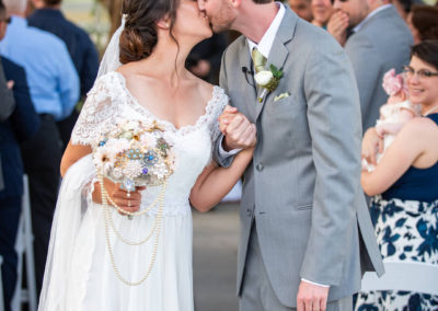 Scott and Jocelyn just married kiss