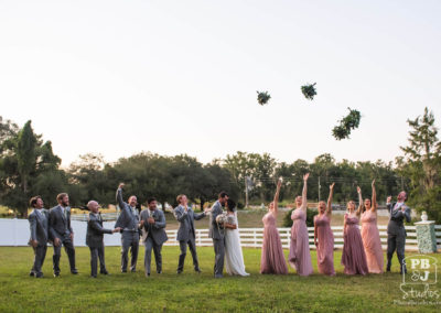 Tossing bouquets