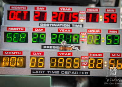 Time machine in Delorean