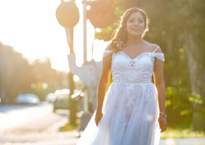 Renette in wedding dress