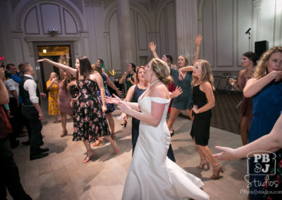 Women laughing and dancing